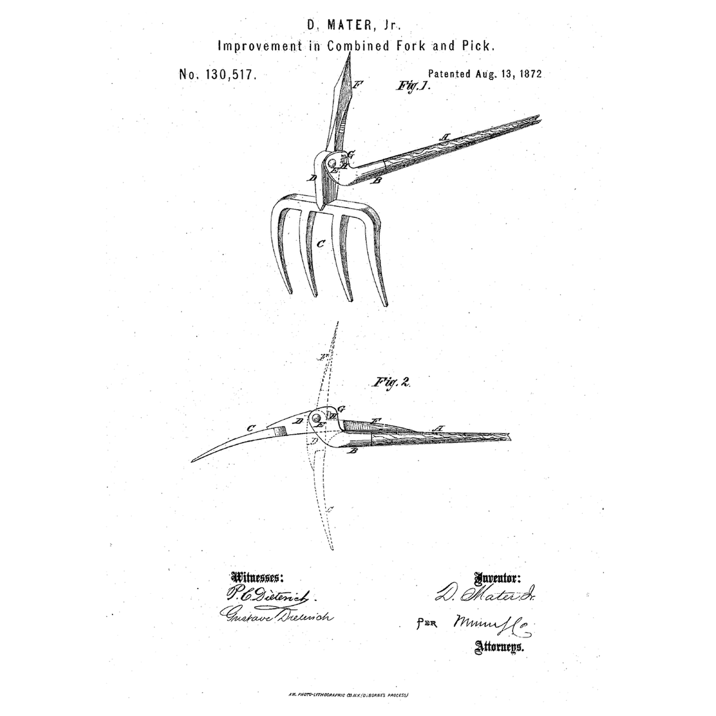 The Folding Fork-Spade: Four Tines and a Pick on One Handle
