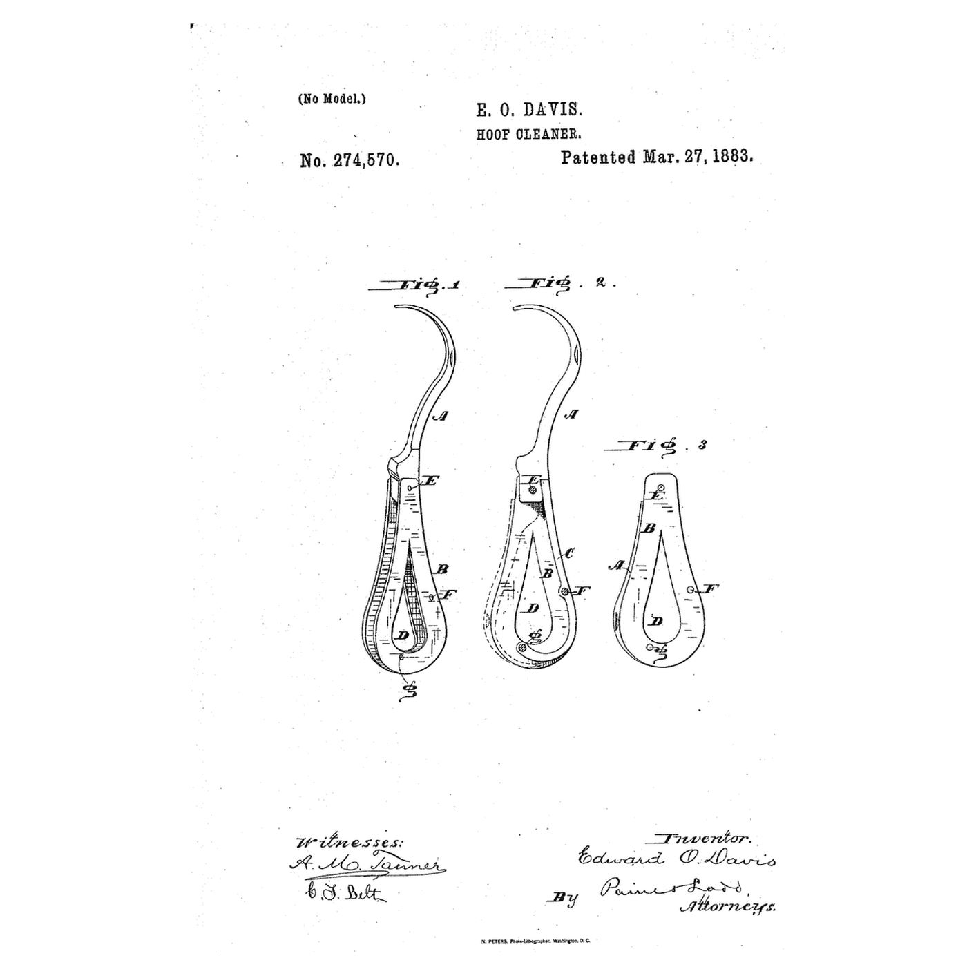 The Folding Hoof Pick: A Hook That Folds Like a Jack-Knife Blade