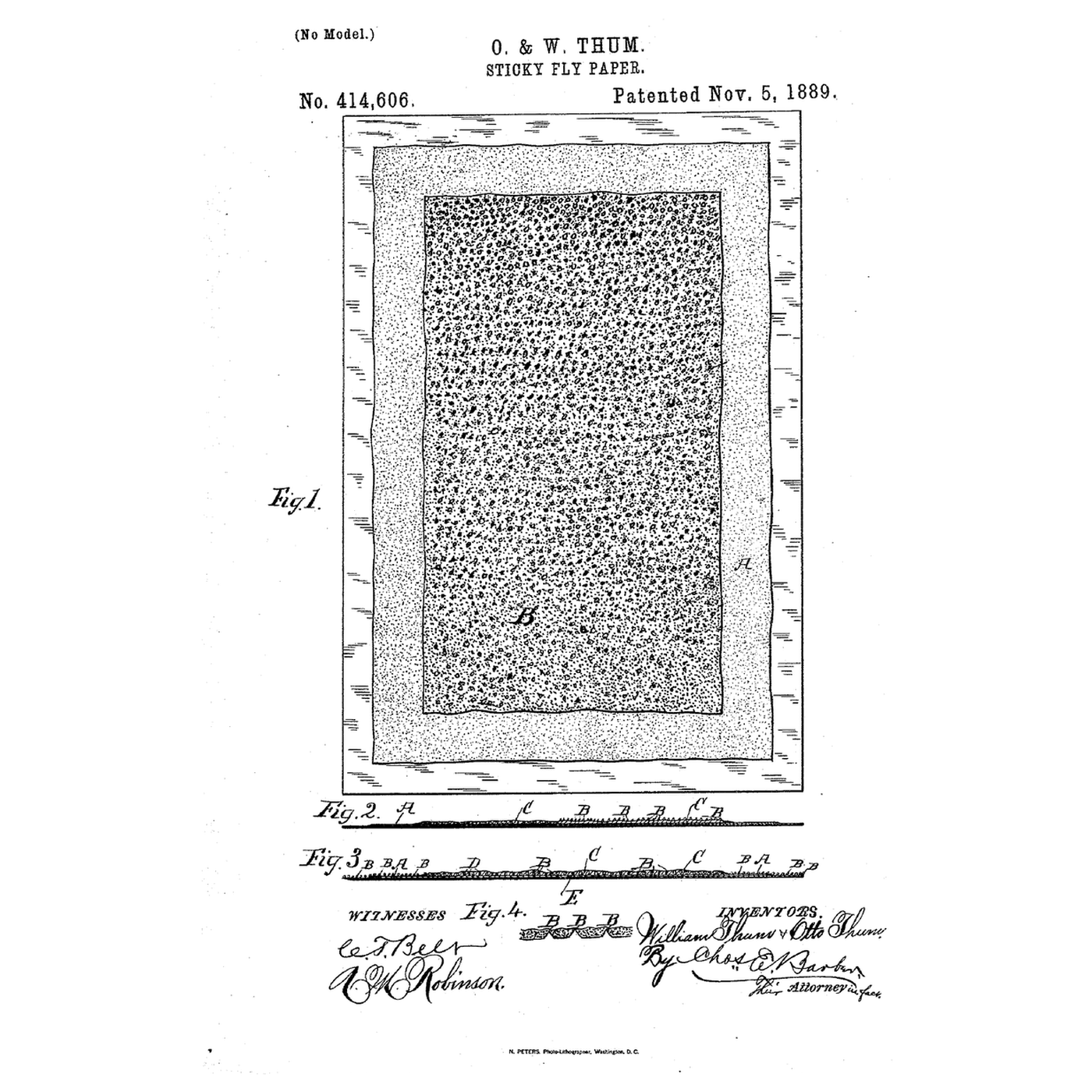 The Gritted Fly-Paper: Sand That Keeps the Sheets Apart