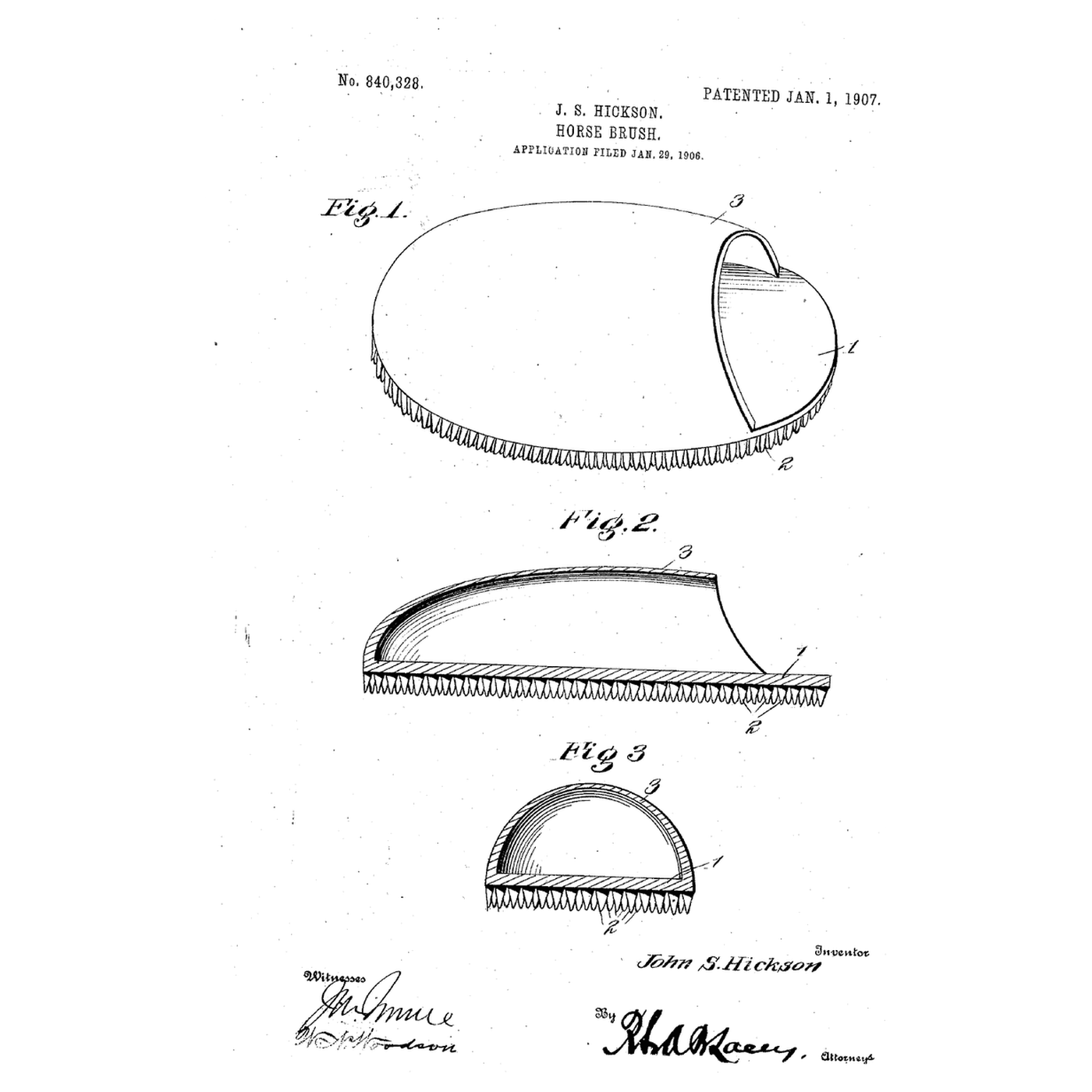 The Hand-Housing Rubber Brush: Back, Teeth and a Hood for the Hand in One Moulding