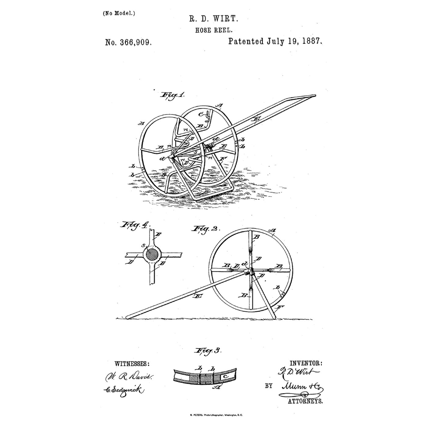 The Hose Reel: Pipe Rims, a Spider and a Handle That Becomes a Stand