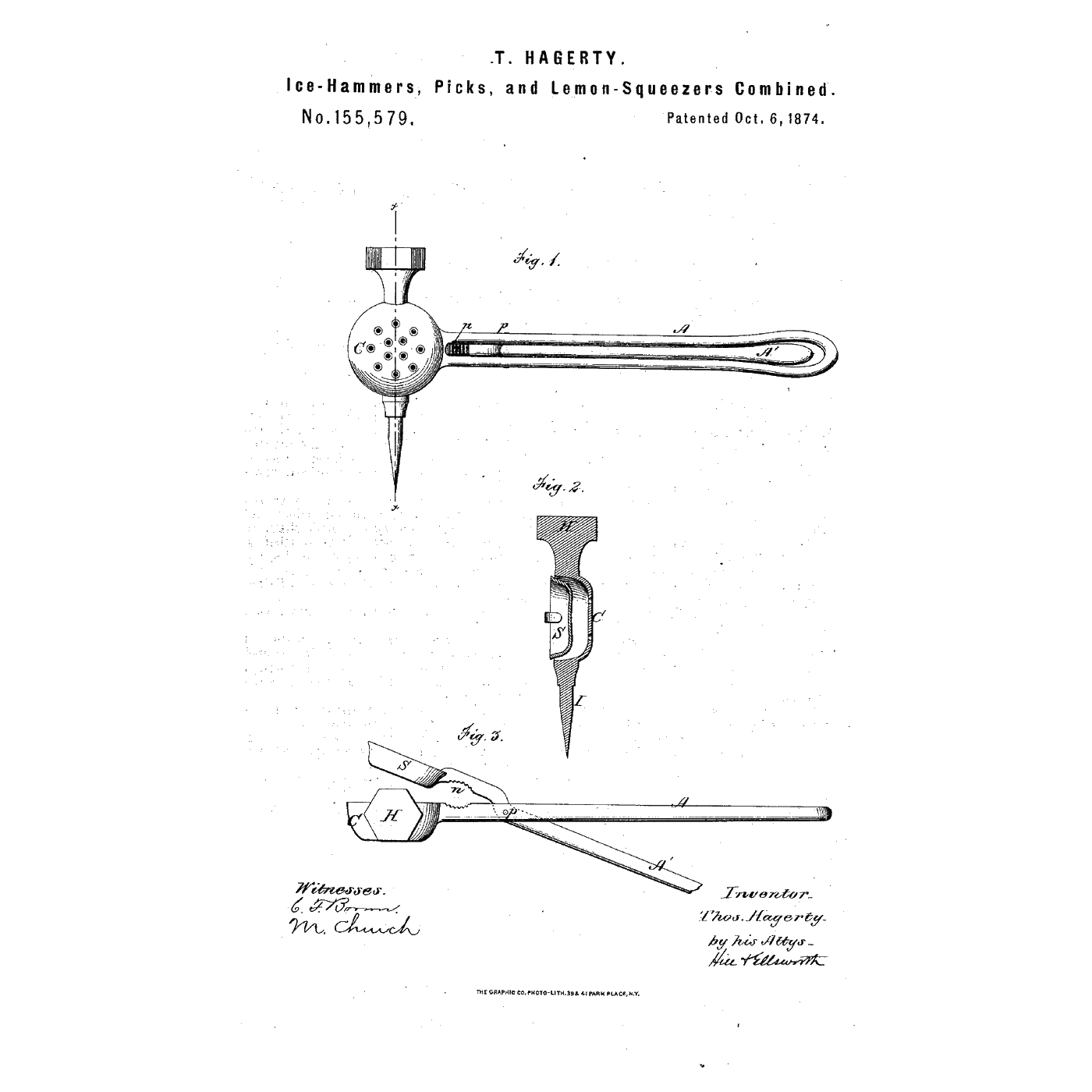 The Ice-Hammer Lemon Squeezer: Hammer, Pick, Squeezer and Nutcracker in One