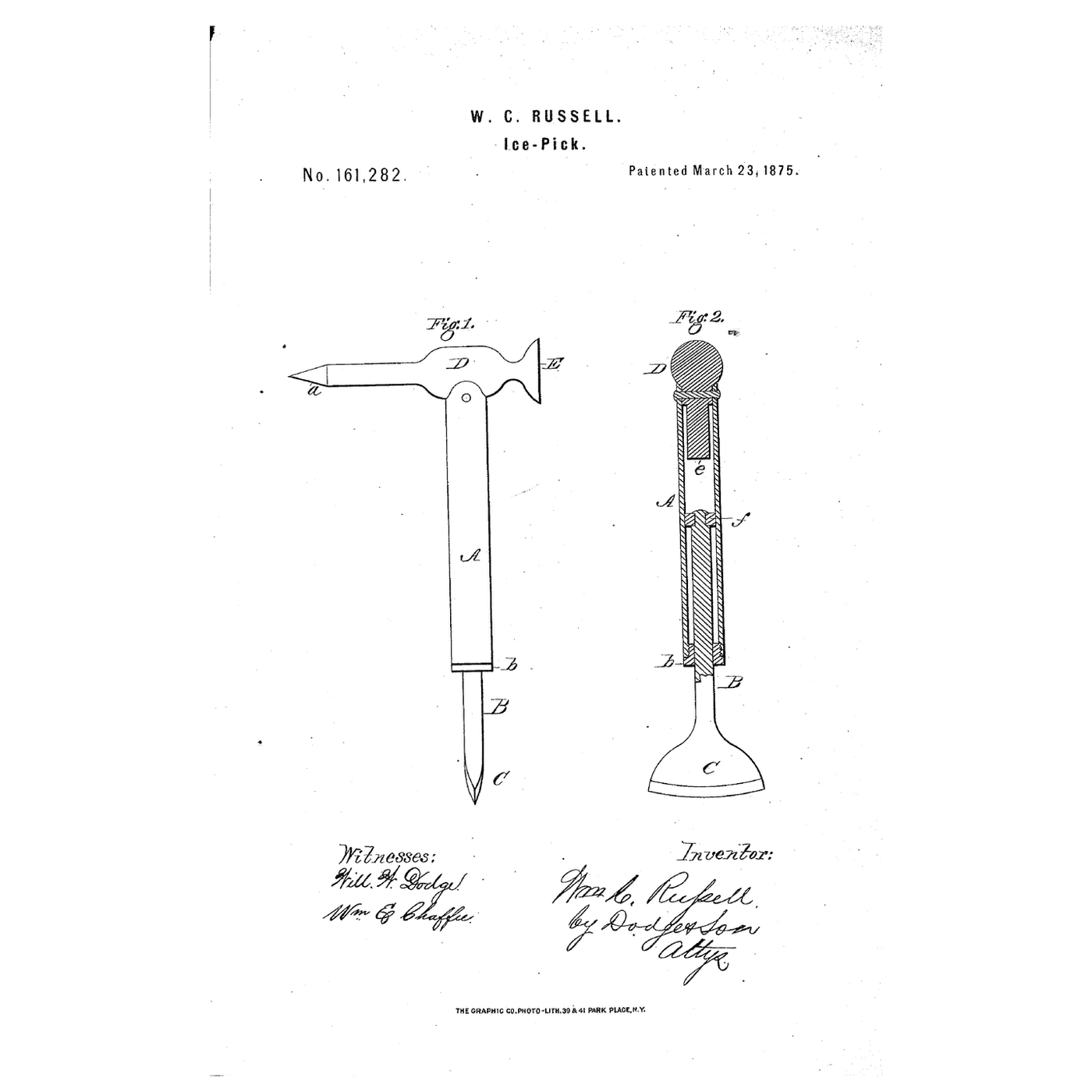 The Ice Pick: A Chisel, a Point and a Sliding Weighted Handle