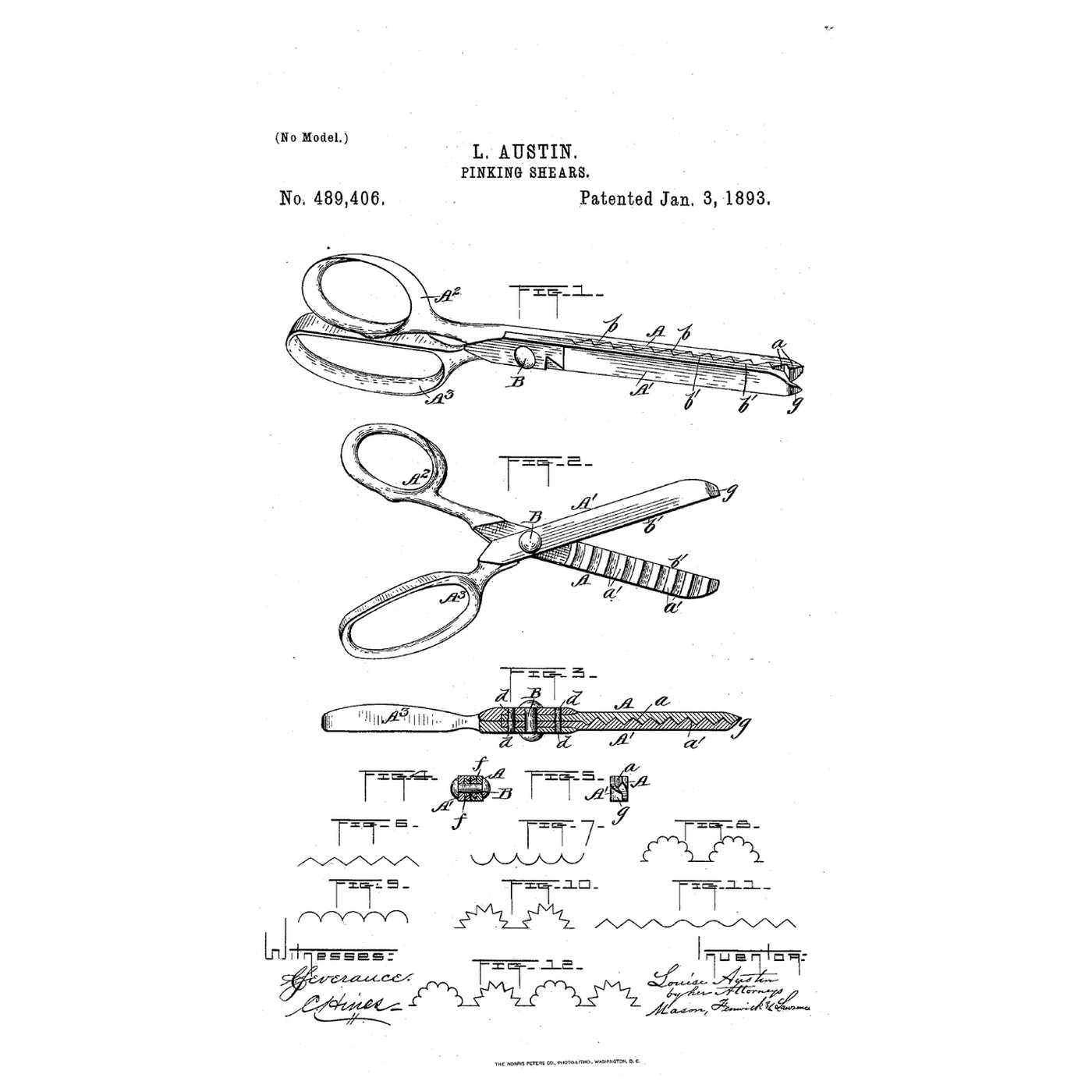 The Pinking Shears: A Zigzag in One Stroke