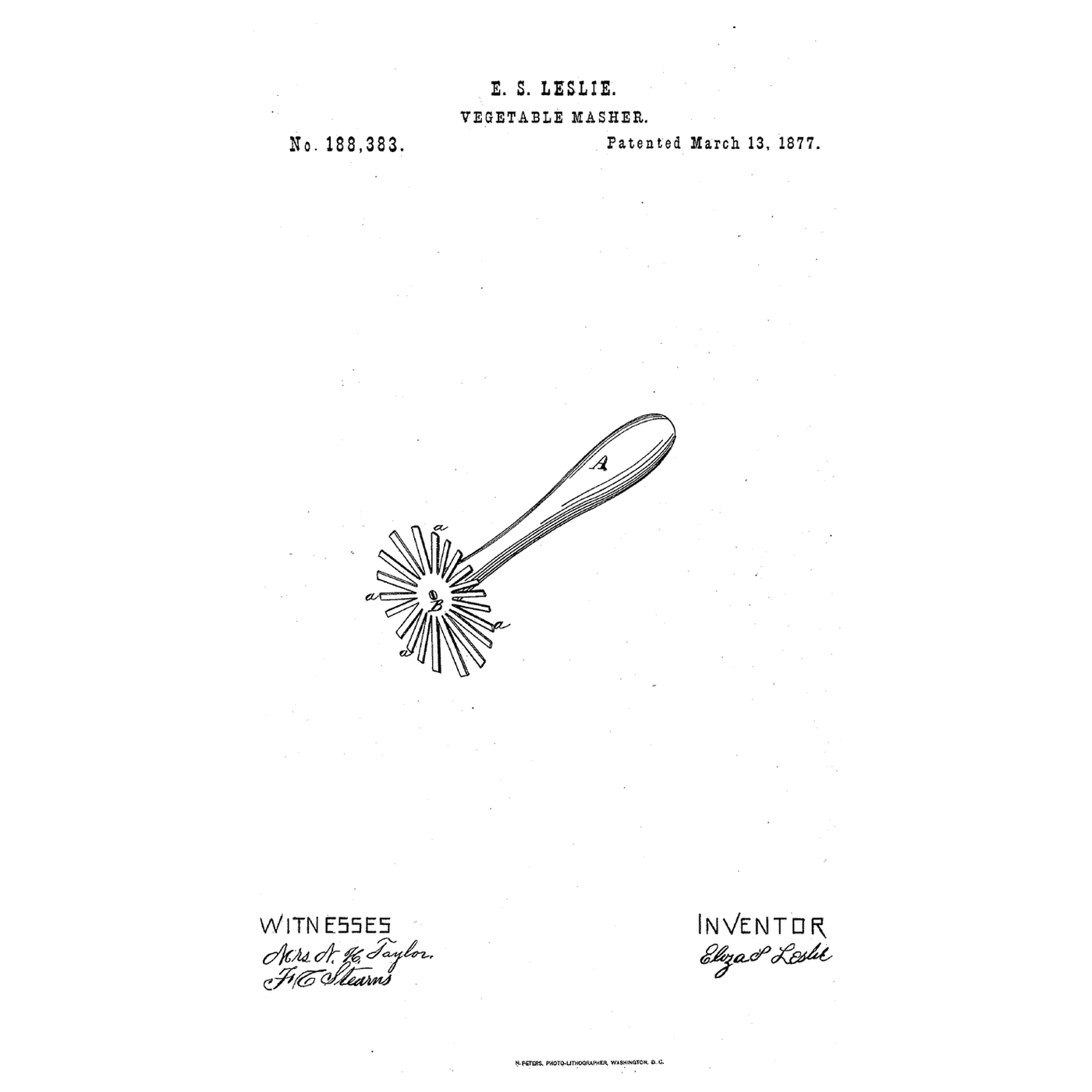 The Radial Masher: A Disk Cut Into Narrow Arms