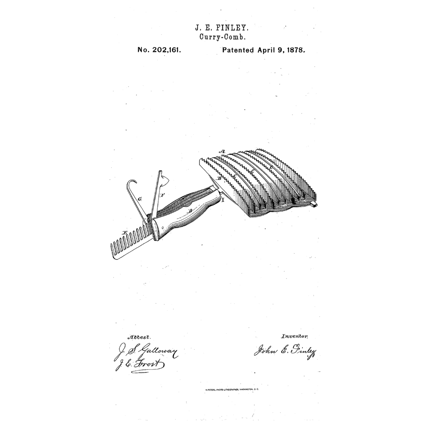 The Rubber-Barred Curry Comb: Curry Comb and Brush in One