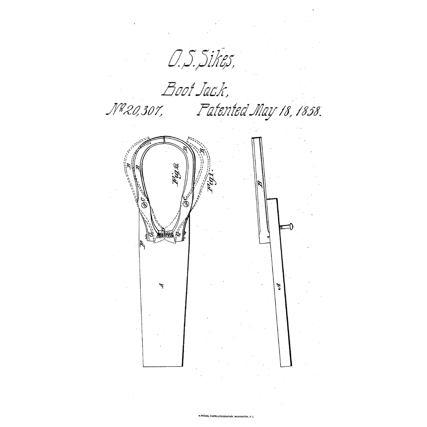 The Spring-Clamp Bootjack: The Heel Closes the Clamps on the Toe
