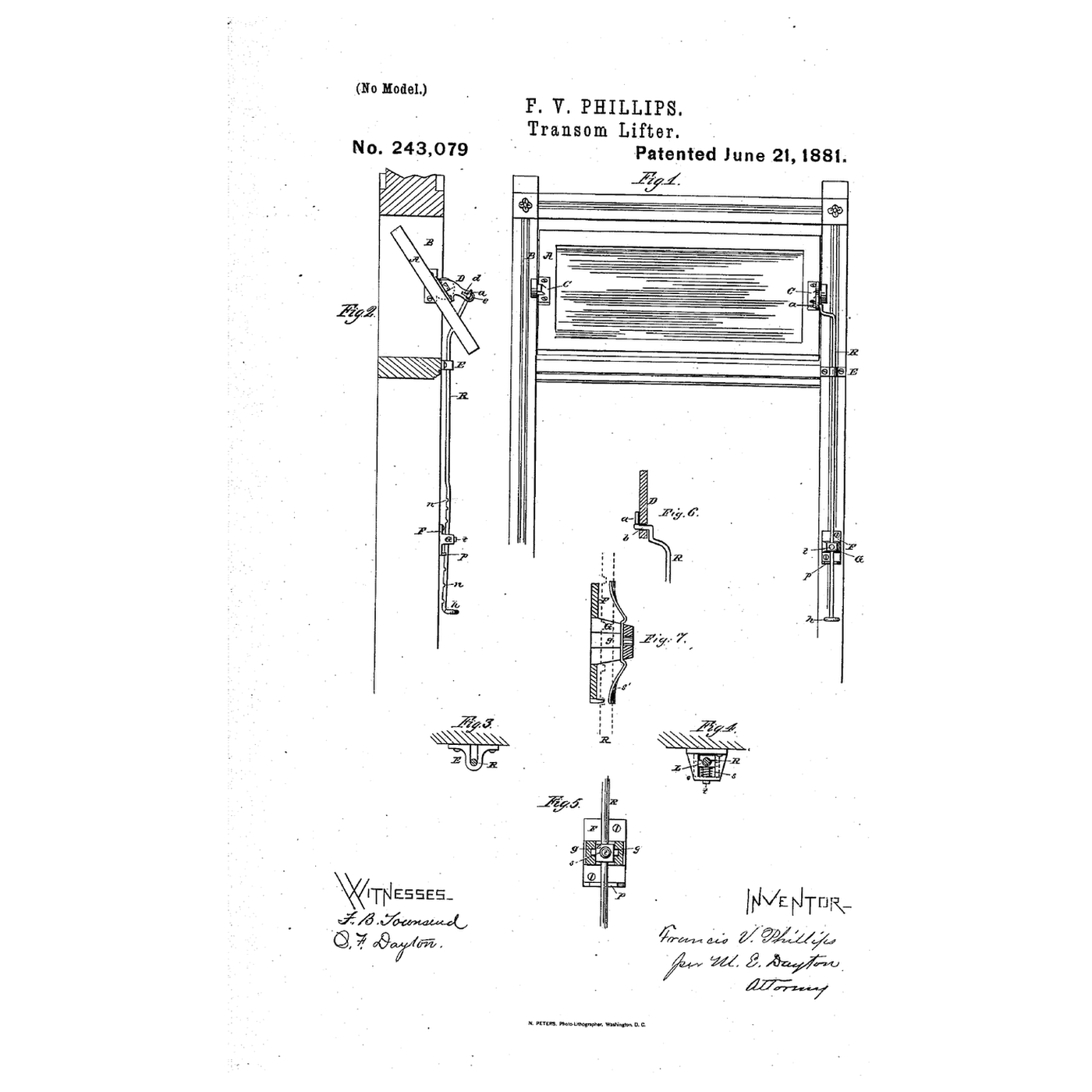 The Transom Lifter: A Notched Rod and an Arm Set at Forty-Five Degrees