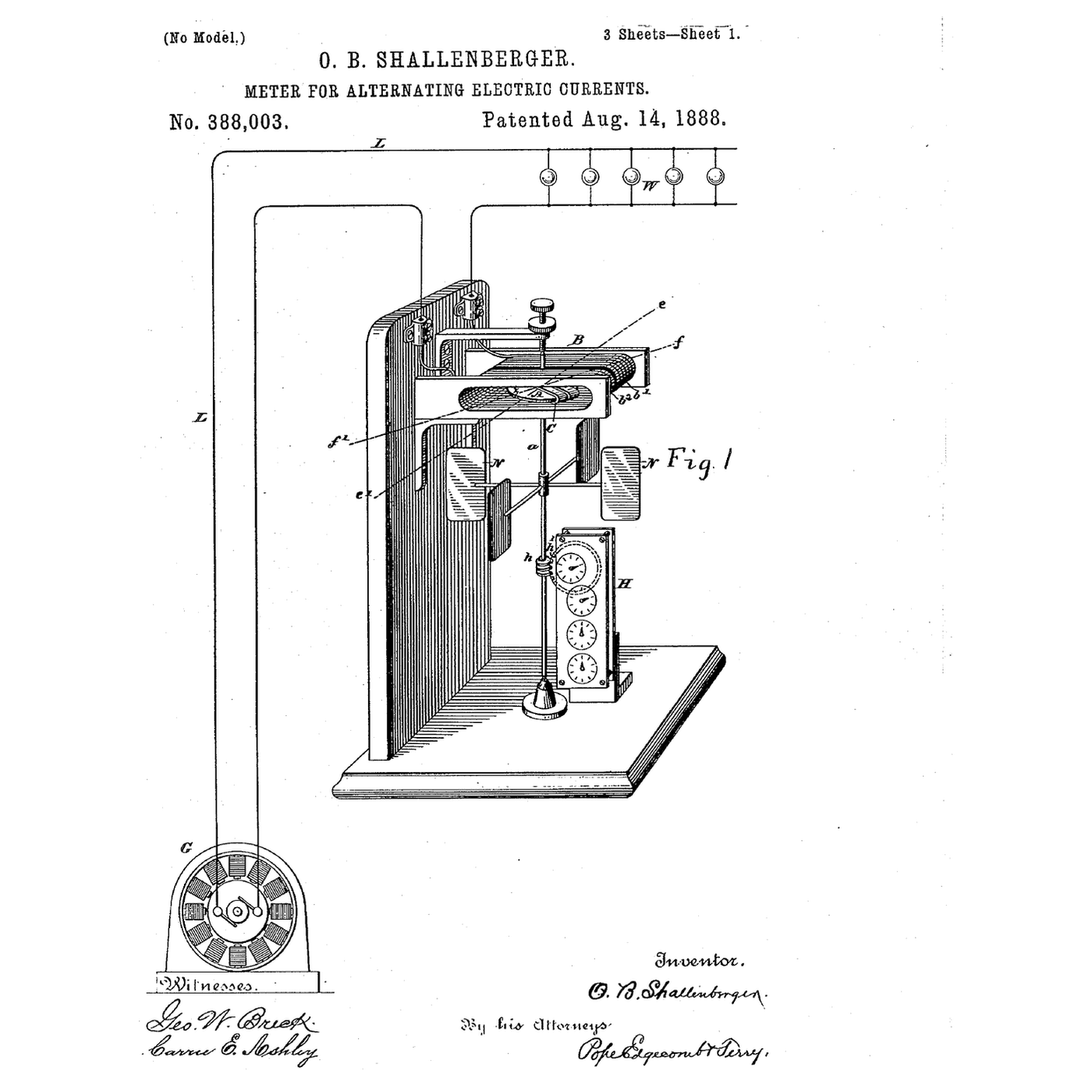 The Watt-Hour Meter: Counting Energy by Counting Turns