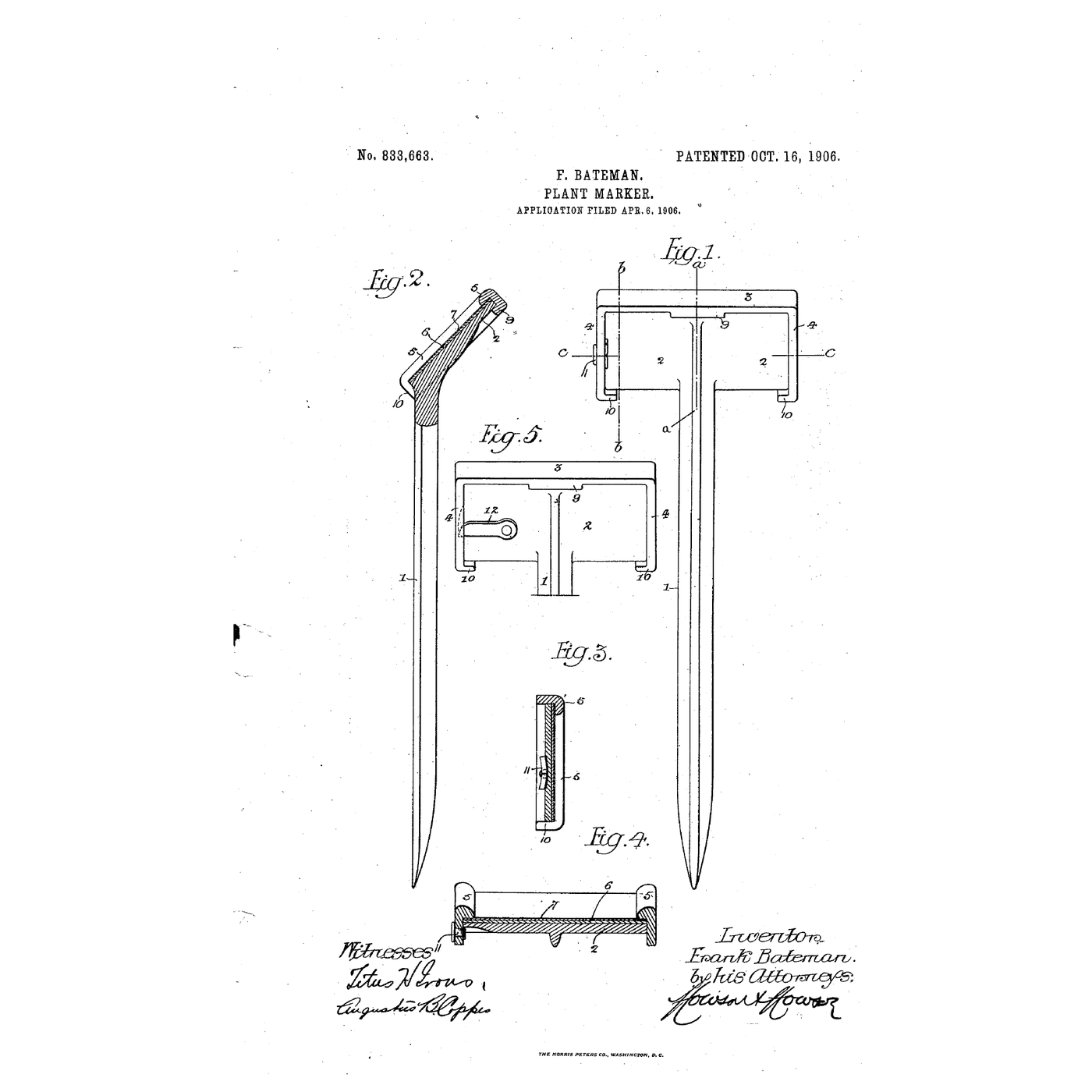 The Weatherproof Plant Marker: A Covered Card Left Open at the Bottom