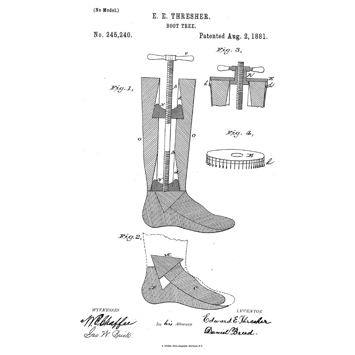 The Wedge Boot Tree: A Screw That Stretches Foot and Leg Together
