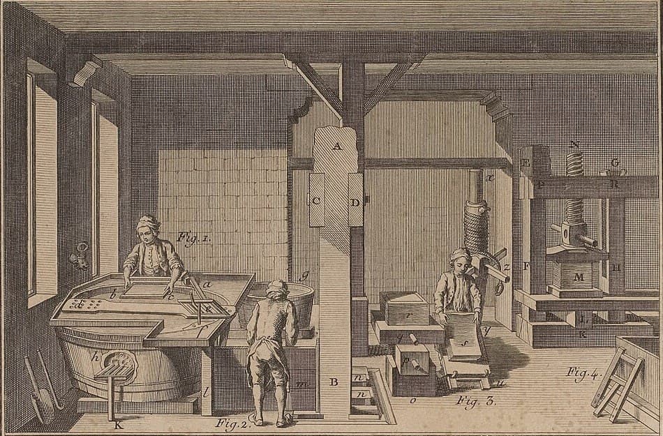 Tracing Paper: Flax Tow Beaten to a Clear Pulp, Ure 1839