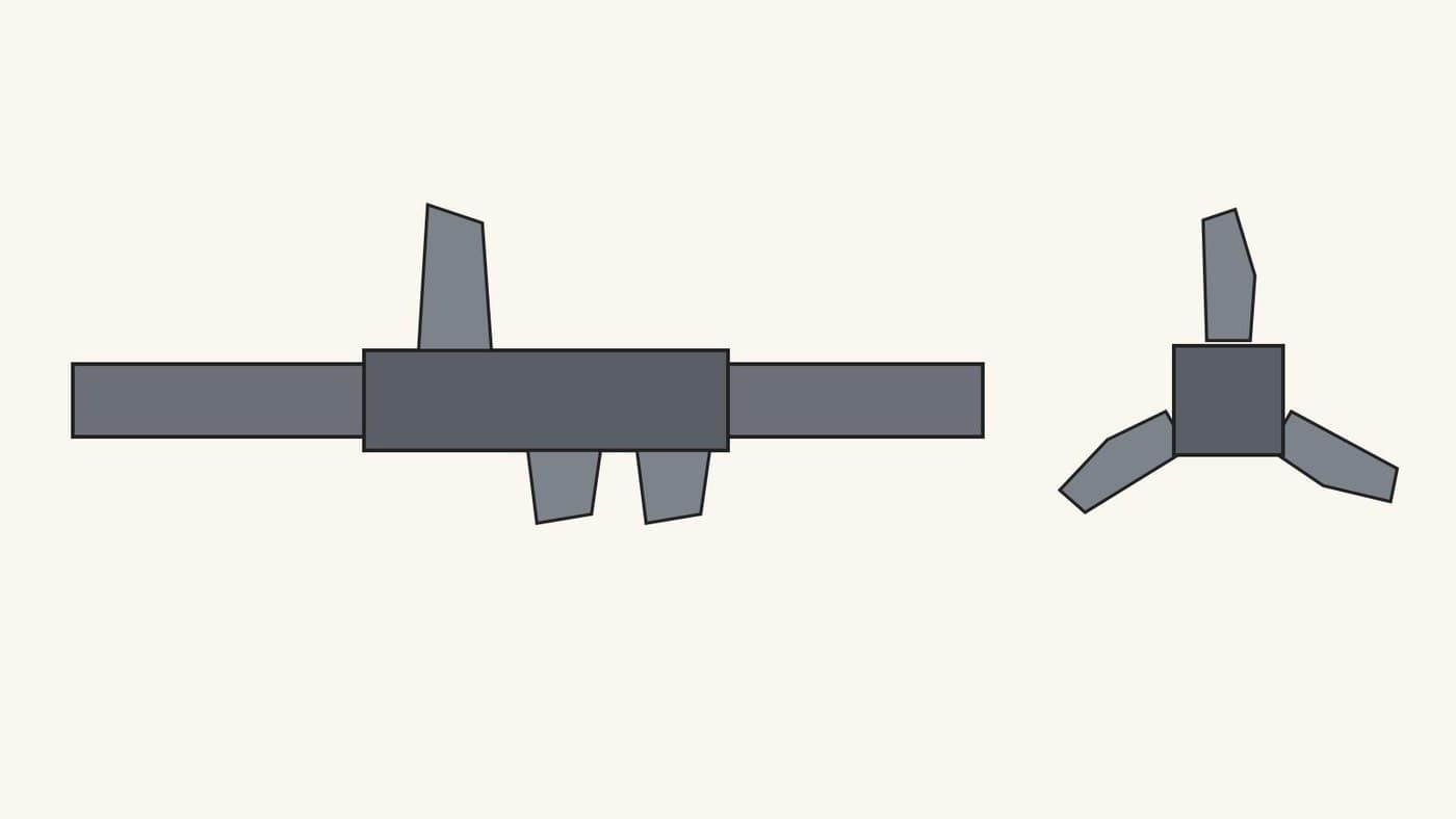 Iron Axle and Cams for a Trip Hammer, Forged from Wrought Iron