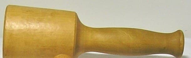 Turned Round Mallet for Carving and Masonry