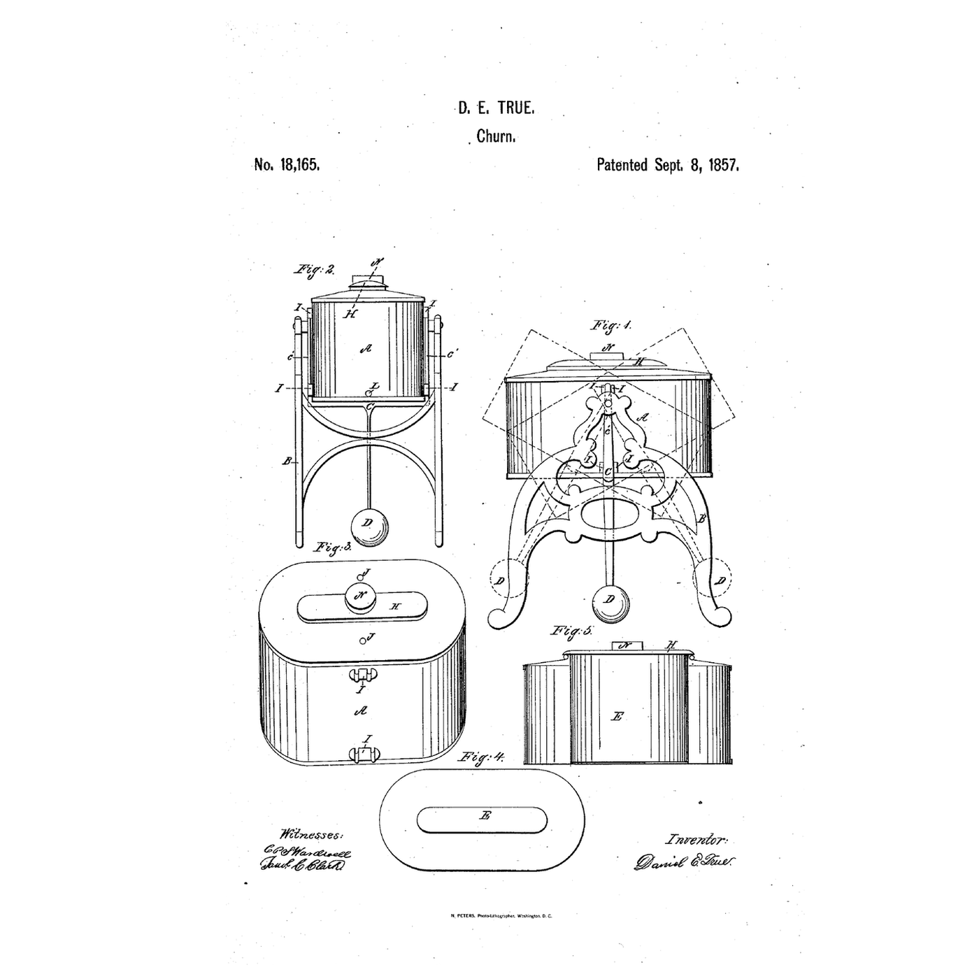 Two-Current Separator Rocking Churn: An Oval Cistern Split Round a Separator, the Currents Collide at Each Tip