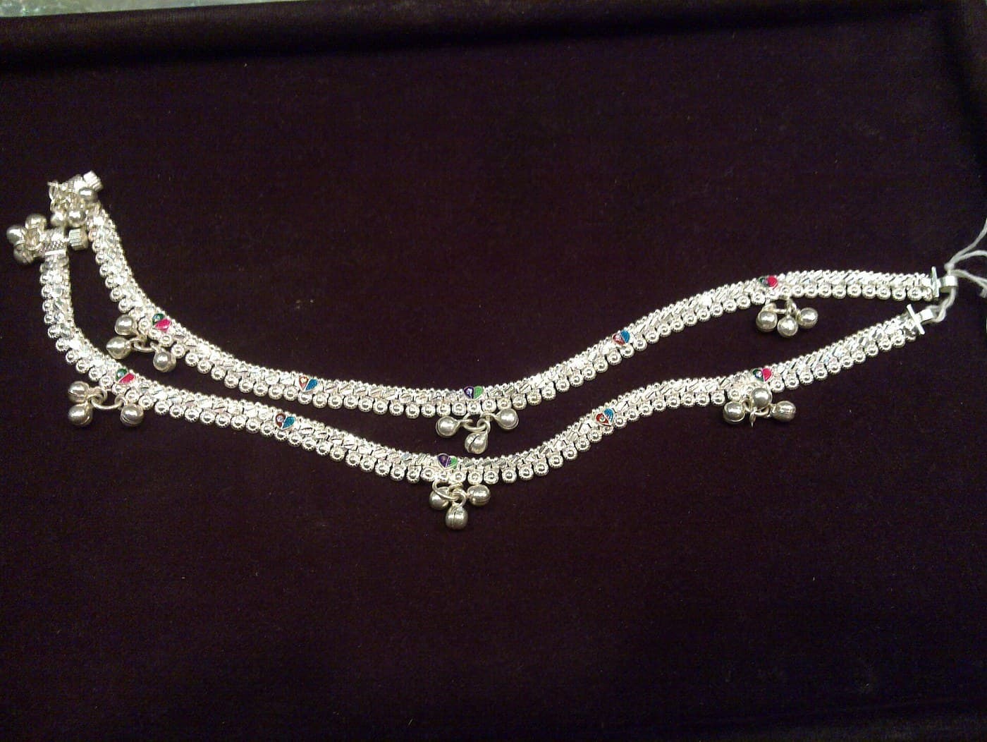 Silver Anklets — Payal with Bells