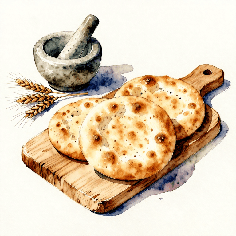 Viking Barley Flatbread — Baking on an Iron Griddle