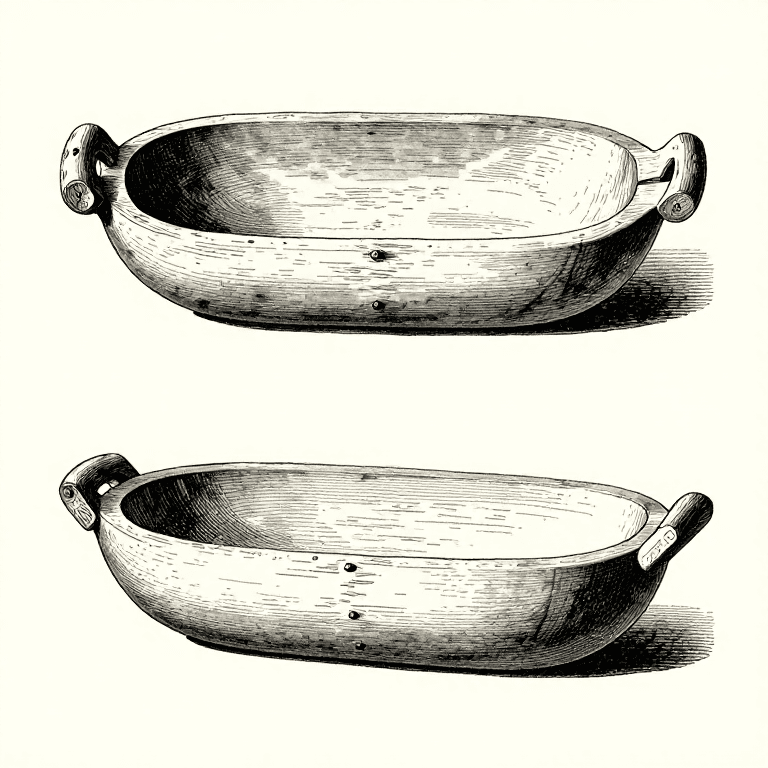 Carving a Viking Dough Trough — Wooden Kneading Bowl