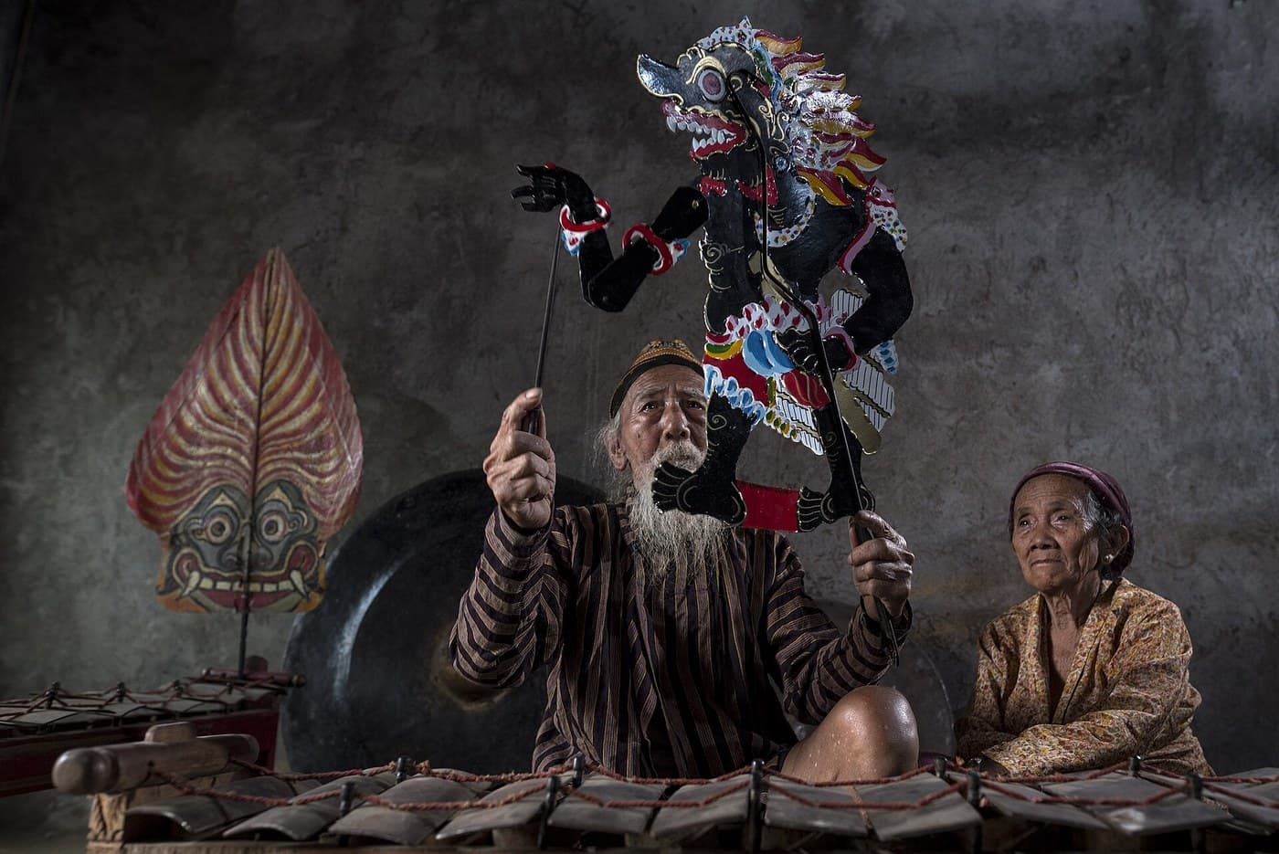 Wayang Kulit — Tatah Sungging on Buffalo Hide