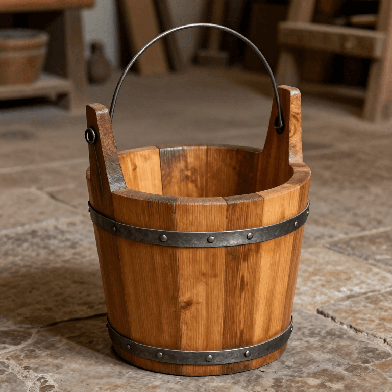 Making a Wooden Bucket — Basic Cooperage with Staves and Hoops