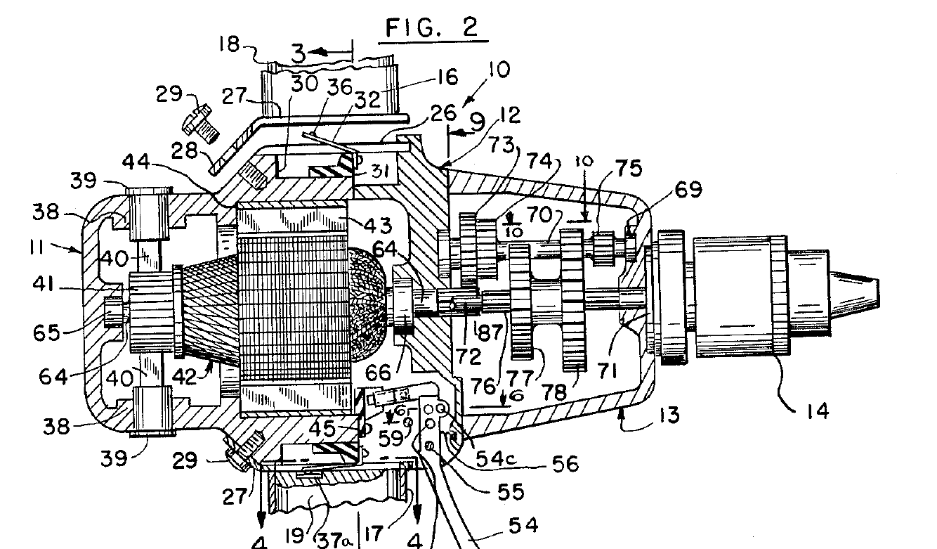 Heavy-Duty Battery-Powered Electric Drill: Riley & Elligson, 1965