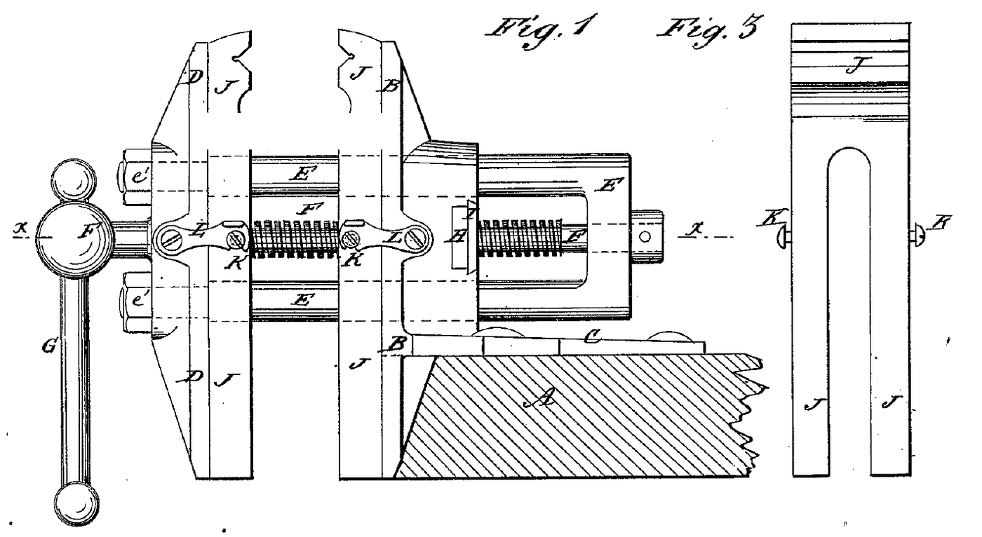 Bench Vise with Parallel Double Slide: Grimmitt, 1879