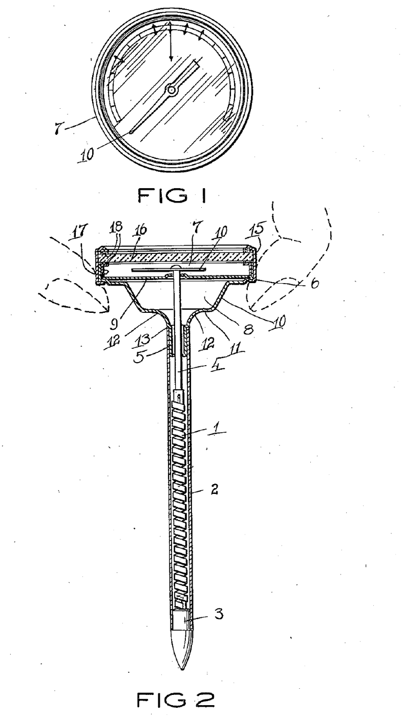Bimetal Roast Thermometer with Spacing Chamber: Ford, 1942