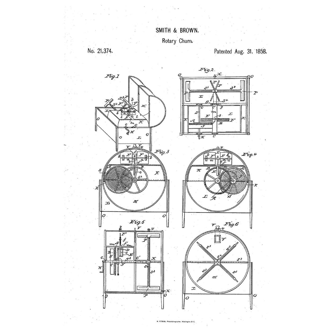 Clockwork Vane Churn: A Wound Spring Turns Oblique Beaters, a Vane Sets the Pace and Airs the Milk