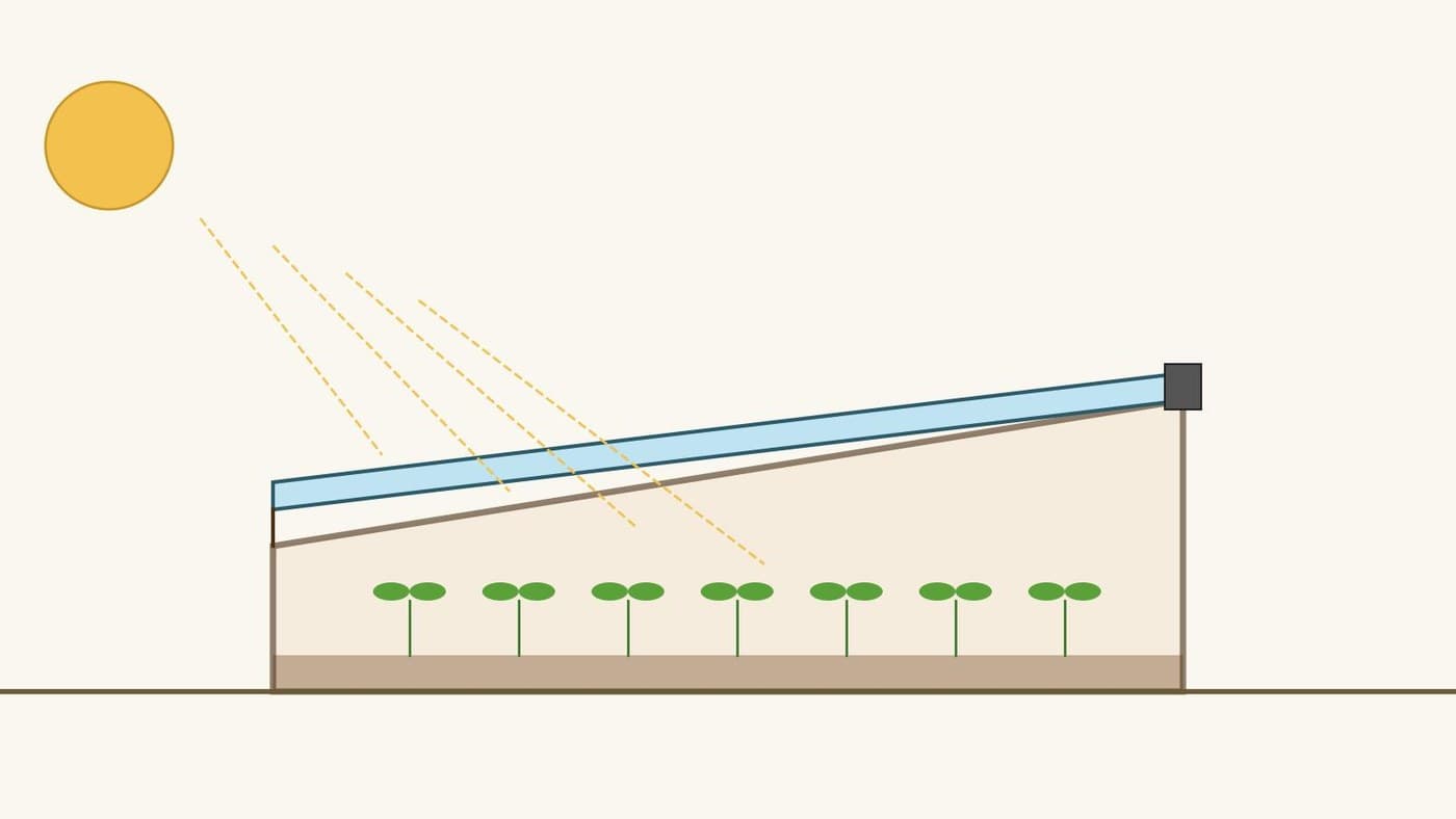 Cold Frame: a Low Wooden Box with a Hinged, Glazed Lid Sloped to the Sun