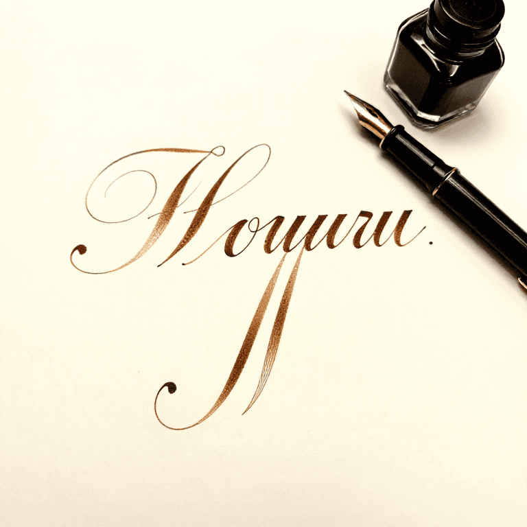 Copperplate Script with a Pointed Nib — Pressure-Based Calligraphy