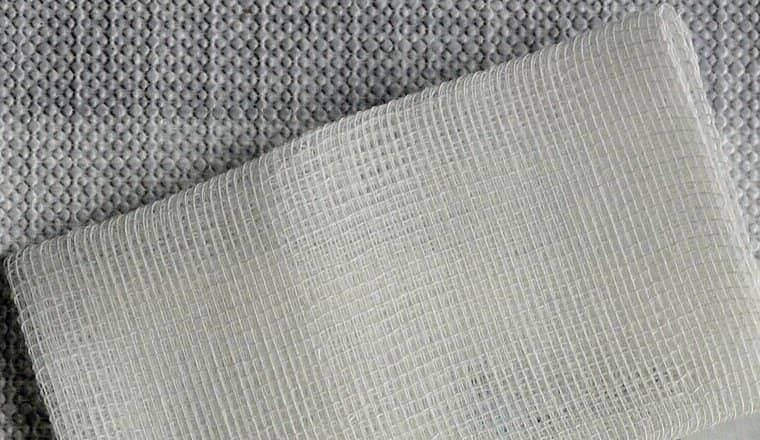 Cotton Gauze: Fine Cotton Thread in a Loose, Open Weave