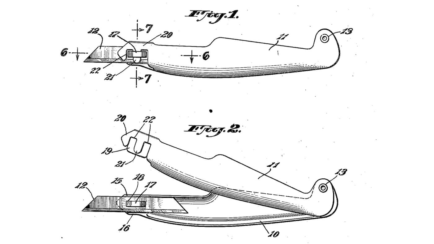 Craft Knife: Doniger's Hinged Handle and Reversible Blade