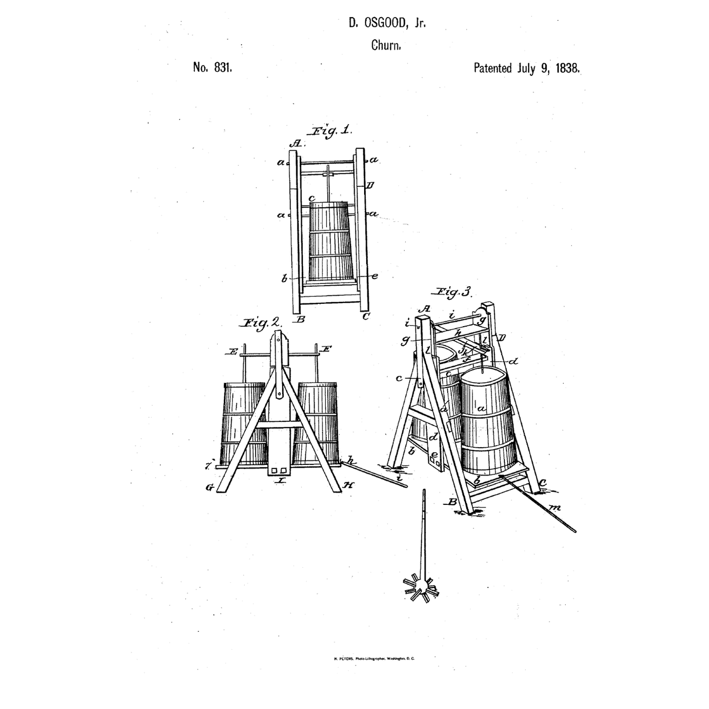 Double-Swing Churn: Swing the Platform, the Toothed Pieces Work Both Dashers