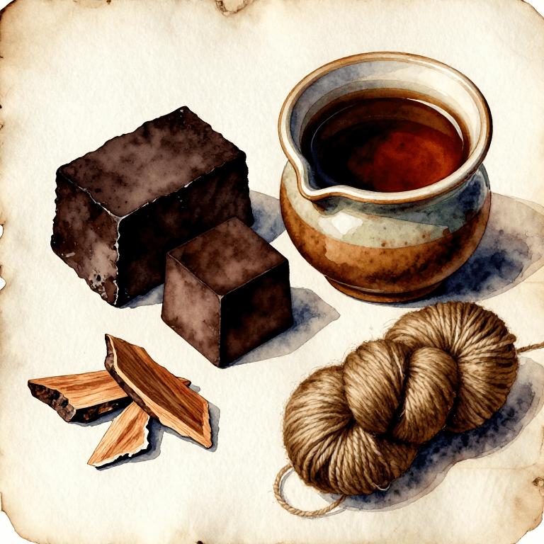 Dyeing Brown with Cutch — The Acacia Heartwood Dye of the Indian Subcontinent