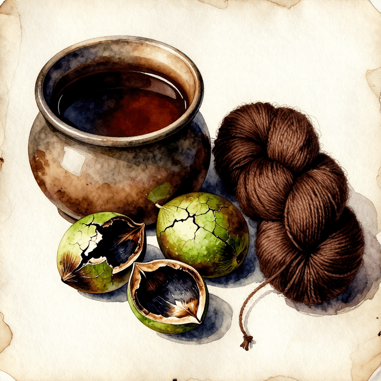Dyeing Brown with Walnut Hulls — One of Humanity's Oldest and Most Permanent Dyes