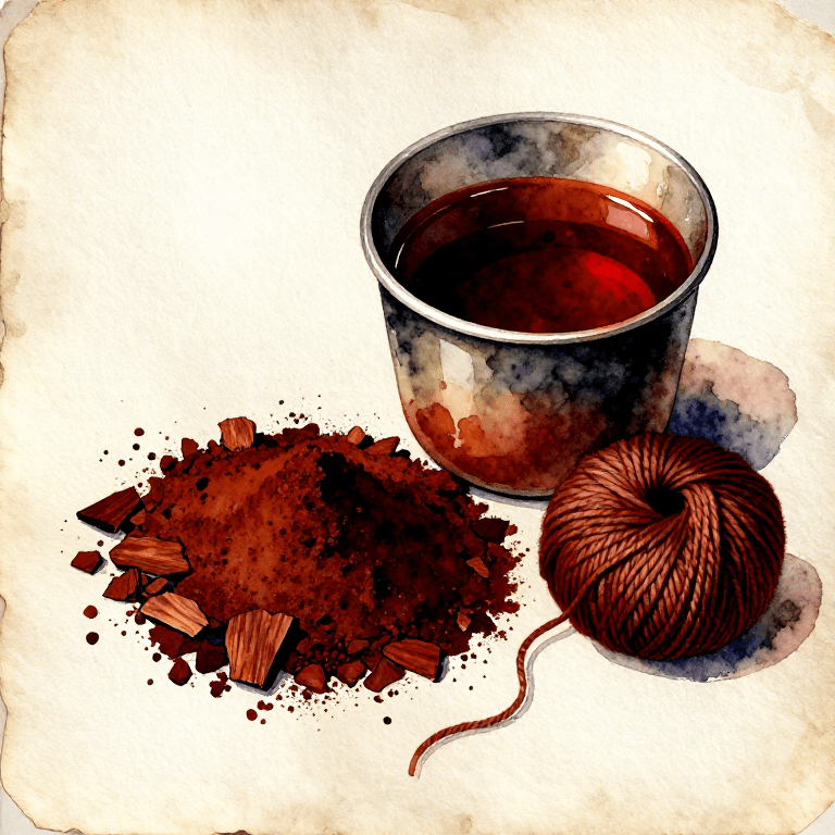 Dyeing Red-Brown with Quebracho — The Industrial Tannin of South American Hardwood