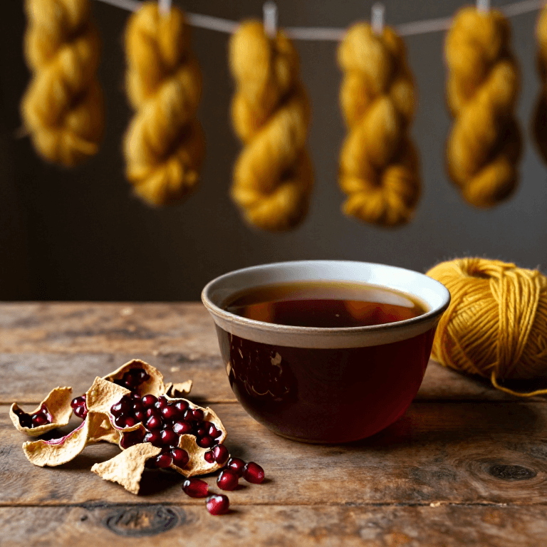 Dyeing with Pomegranate Rinds — Ancient Gold from the Fruit of the Middle East
