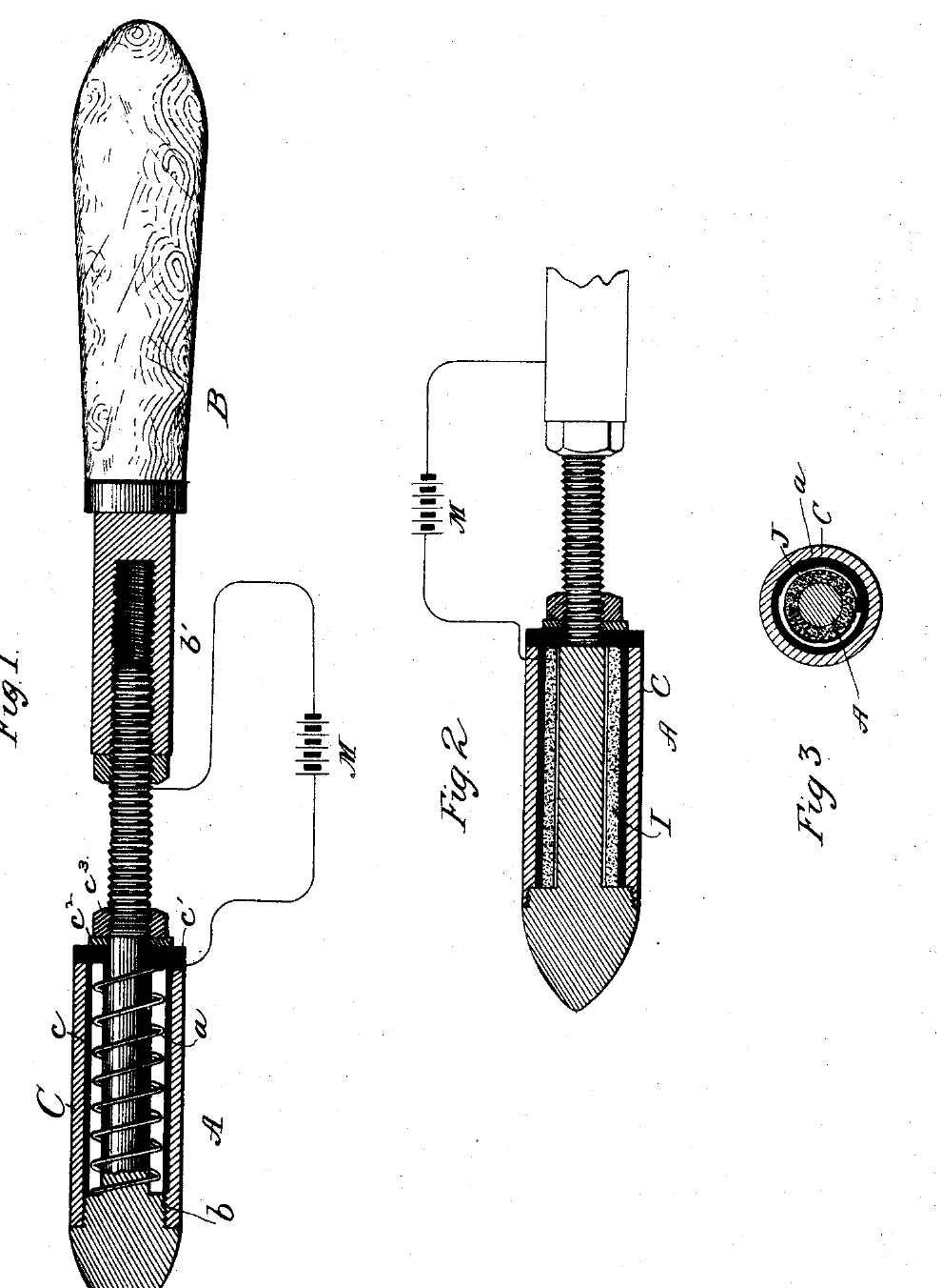 Electric Soldering Iron: Miner, 1890