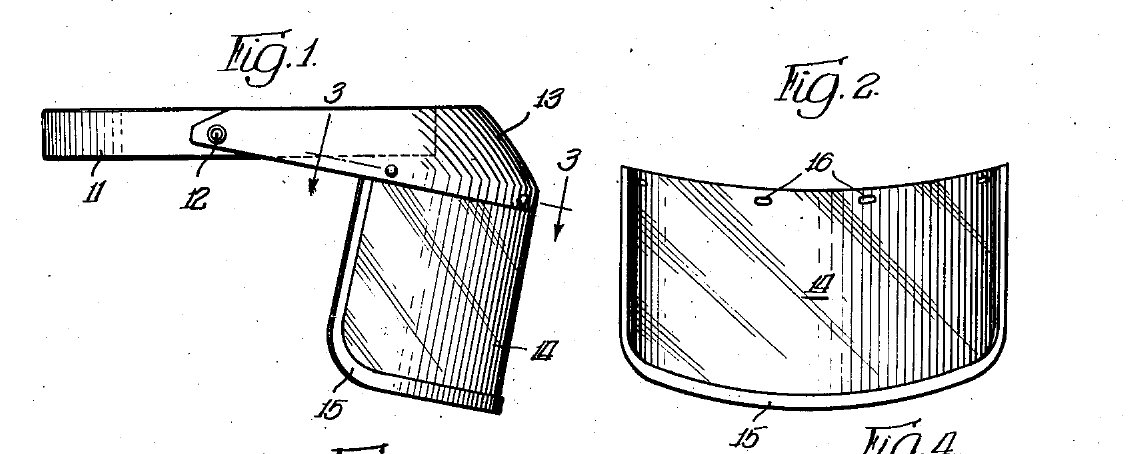 Face Shield with a Replaceable Window: Flood, 1946