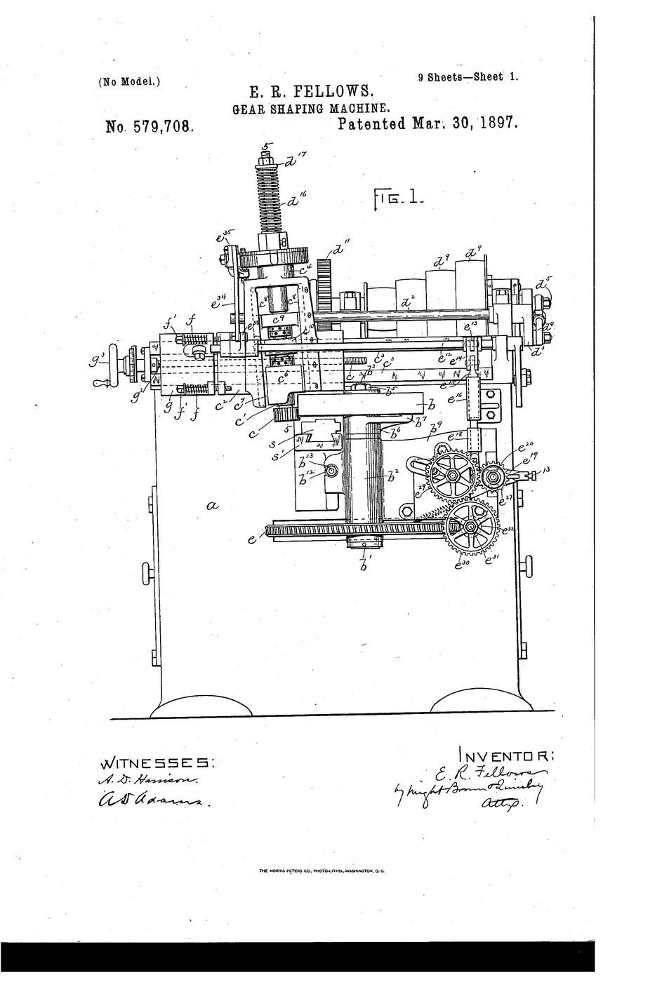 Fellows Gear Shaper