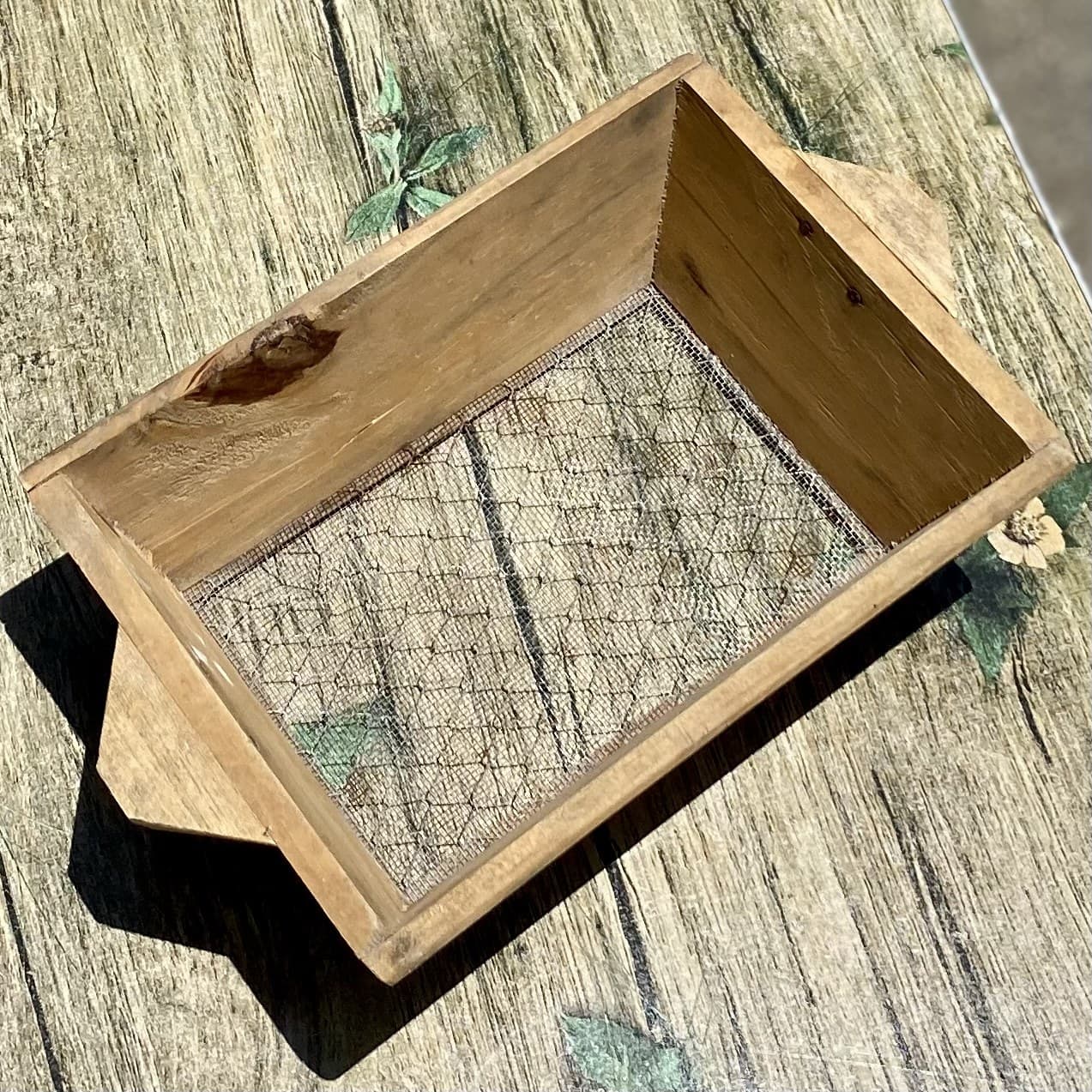 Fine Mesh Sieve and Strainer: Wire Cloth in a Beech Frame