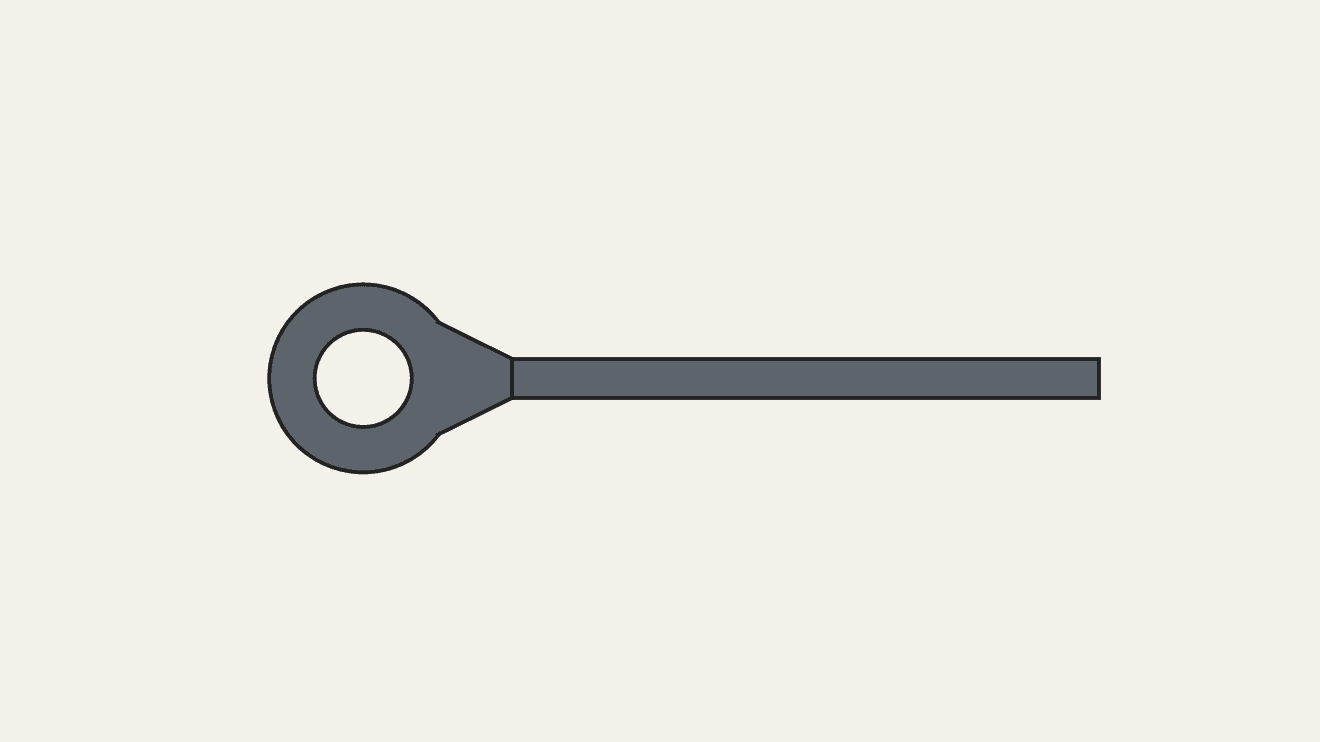 Forged Eye Bolt with a Welded Eye