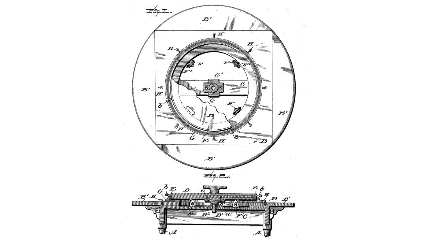 Lazy Susan: a Cross-Grained Top on Rollers and a Centre Pivot
