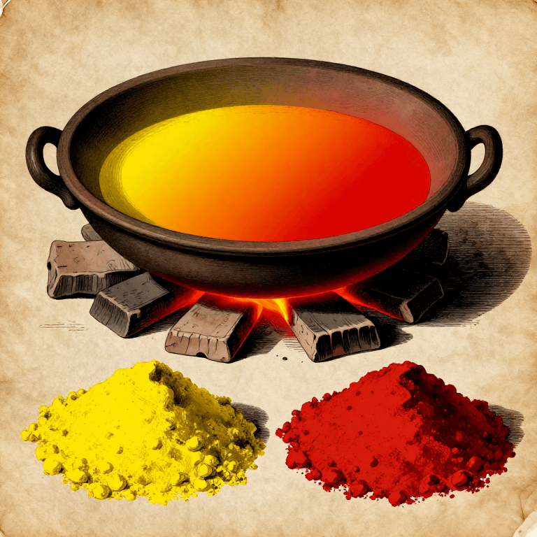 Making Red Ochre by Calcining Yellow Ochre — The Oldest Deliberate Pigment Transformation