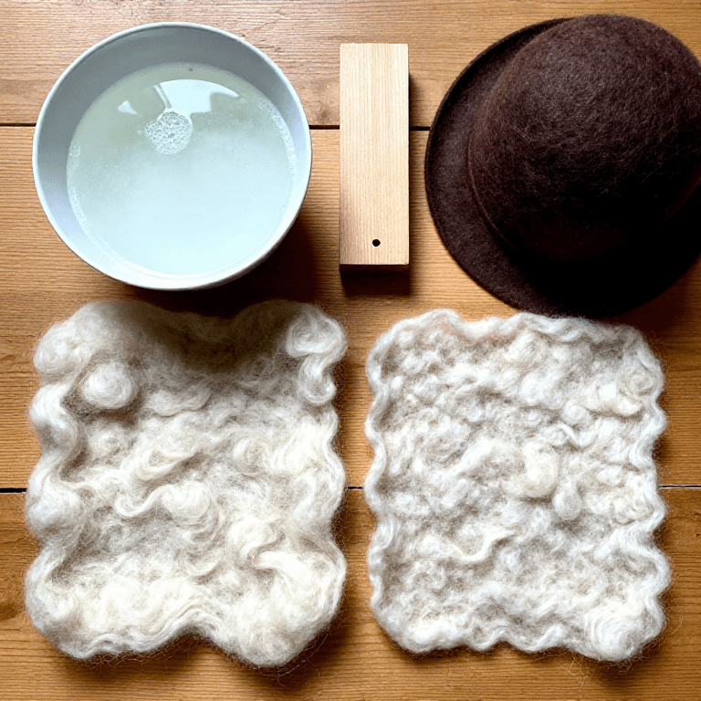 Fulling Wool Felt for Hats — Medieval Felting