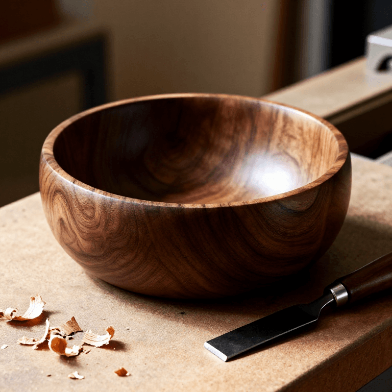 Turning a Wooden Bowl on a Lathe — Faceplate Turning