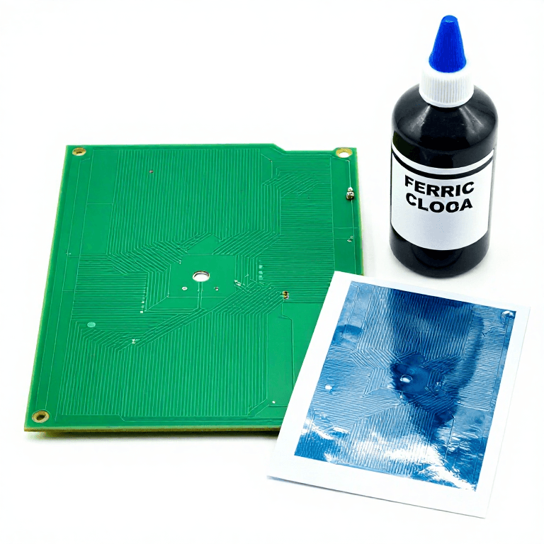 Etching a Printed Circuit Board at Home — Toner Transfer Method