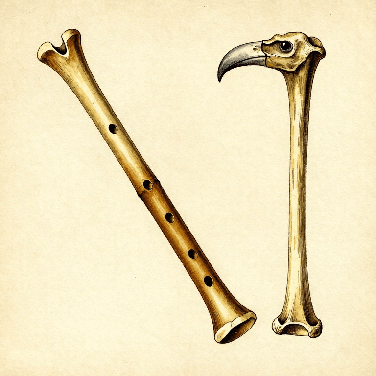 Carving a Bone Flute — Prehistoric Musical Instrument