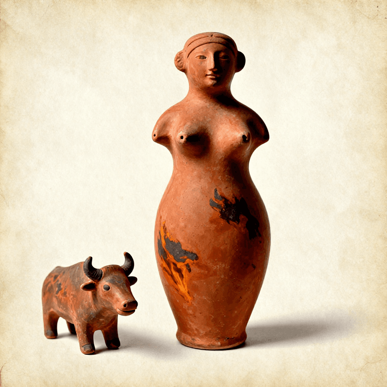 Hand-Forming a Clay Figurine and Pit-Firing — Prehistoric Ceramic Art