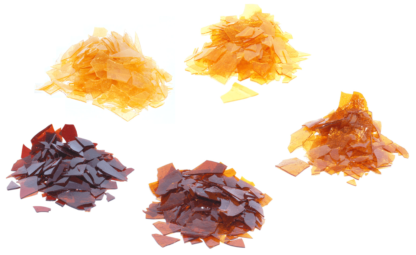 Shellac Varnish: Flakes Dissolved in Alcohol